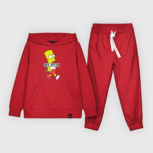 Детский костюм Барт Симпсон: Все путем / Красный – фото 1