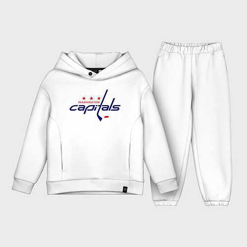 Детский костюм оверсайз Washington Capitals / Белый – фото 1