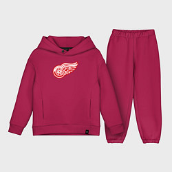 Детский костюм оверсайз Detroit Red Wings, цвет: маджента