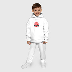 Детский костюм оверсайз FC Arsenal: The Gunners, цвет: белый — фото 2
