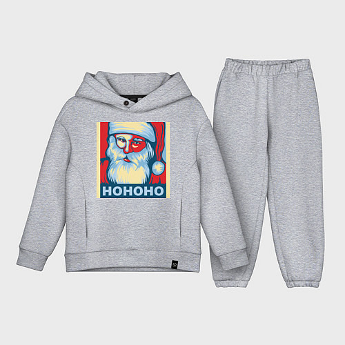 Детский костюм оверсайз Santa HOHOHO / Меланж – фото 1