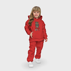 Детский костюм оверсайз Сова-шаман, цвет: красный — фото 2