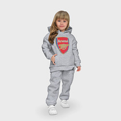 Детский костюм оверсайз Arsenal FC, цвет: меланж — фото 2