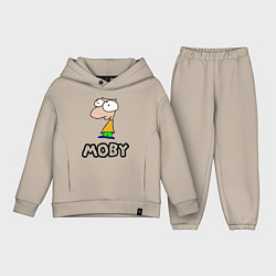 Детский костюм оверсайз Moby, цвет: миндальный