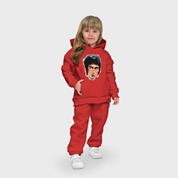 Детский костюм оверсайз Bruce Lee Art, цвет: красный — фото 2