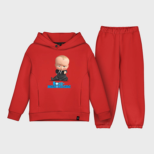 Детский костюм оверсайз Boss Baby / Красный – фото 1