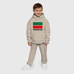 Детский костюм оверсайз Флаг Татарстана, цвет: миндальный — фото 2