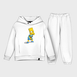 Детский костюм оверсайз Bart Bully, цвет: белый