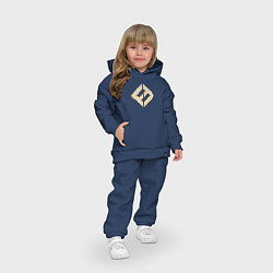 Детский костюм оверсайз Concrete & Gold, цвет: тёмно-синий — фото 2