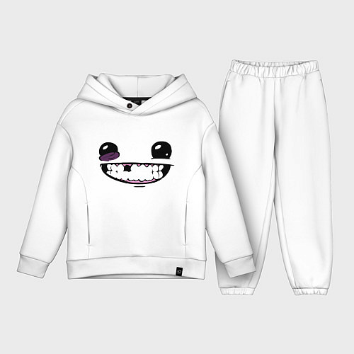 Детский костюм оверсайз Super Meat Boy: Face / Белый – фото 1