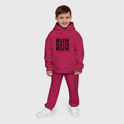 Детский костюм оверсайз Run Вася Run, цвет: маджента — фото 2