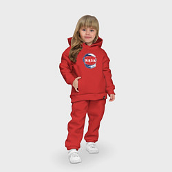 Детский костюм оверсайз NASA, цвет: красный — фото 2