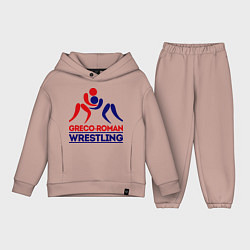 Детский костюм оверсайз Greco-roman wrestling, цвет: пыльно-розовый