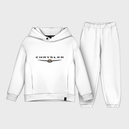 Детский костюм оверсайз Chrysler logo / Белый – фото 1