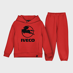 Детский костюм оверсайз Iveco, цвет: красный