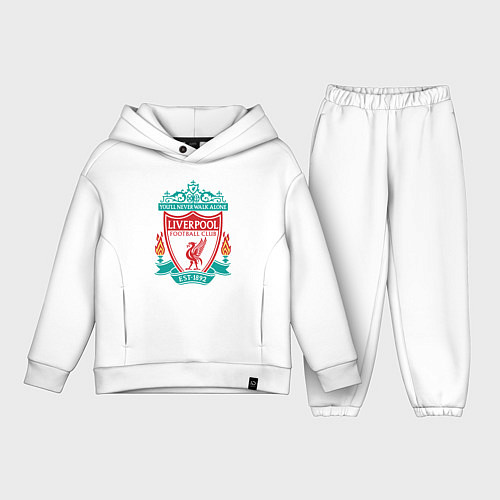 Детский костюм оверсайз Liverpool FC / Белый – фото 1