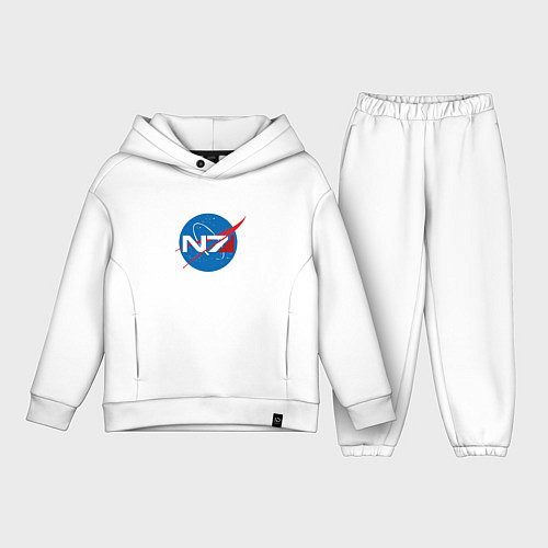 Детский костюм оверсайз NASA N7 / Белый – фото 1
