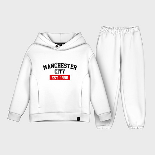 Детский костюм оверсайз FC Manchester City Est. 1880 / Белый – фото 1