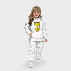 Детский костюм оверсайз Довольный Барт, цвет: белый — фото 2