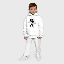 Детский костюм оверсайз Portal Рoops, цвет: белый — фото 2