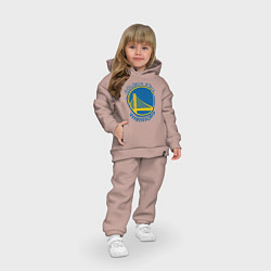 Детский костюм оверсайз Golden state Warriors, цвет: пыльно-розовый — фото 2