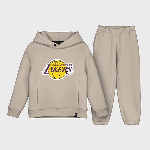 Детский костюм оверсайз LA Lakers / Миндальный – фото 1