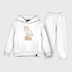 Детский костюм оверсайз OVO Owl, цвет: белый