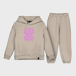 Детский костюм оверсайз Click Clack Black Pink