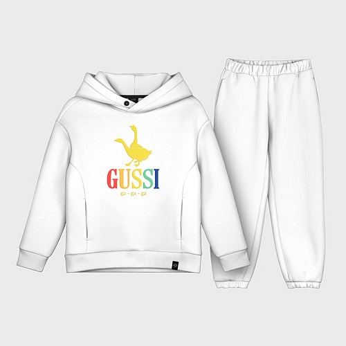 Детский костюм оверсайз GUSSI Rainbow / Белый – фото 1