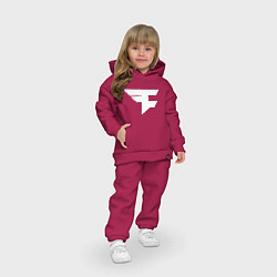 Детский костюм оверсайз FAZE Symbol, цвет: маджента — фото 2