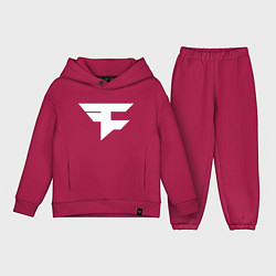 Детский костюм оверсайз FAZE Symbol, цвет: маджента