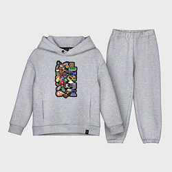 Детский костюм оверсайз Стикеры 8бит