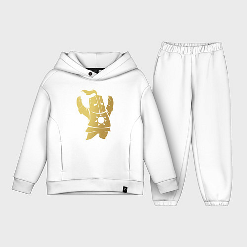 Детский костюм оверсайз Praise the Sun! / Белый – фото 1