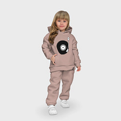 Детский костюм оверсайз Vinyl Mix, цвет: пыльно-розовый — фото 2