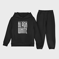 Детский костюм оверсайз Juventus: Black & White, цвет: черный