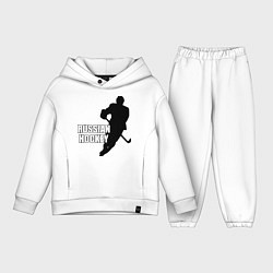 Детский костюм оверсайз Russian Red Hockey, цвет: белый