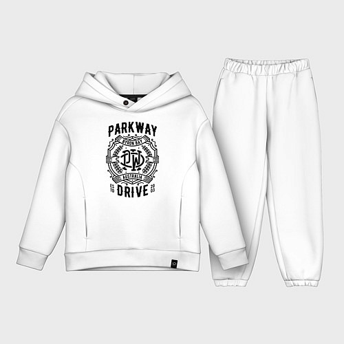 Детский костюм оверсайз Parkway Drive: Australia / Белый – фото 1
