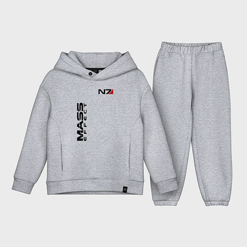 Детский костюм оверсайз MASS EFFECT N7 / Меланж – фото 1