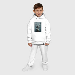 Детский костюм оверсайз Death Stranding, цвет: белый — фото 2