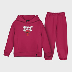 Детский костюм оверсайз CHICAGO BULLS, цвет: маджента