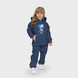Детский костюм оверсайз BRAWL STARS LEON SHARK, цвет: тёмно-синий — фото 2