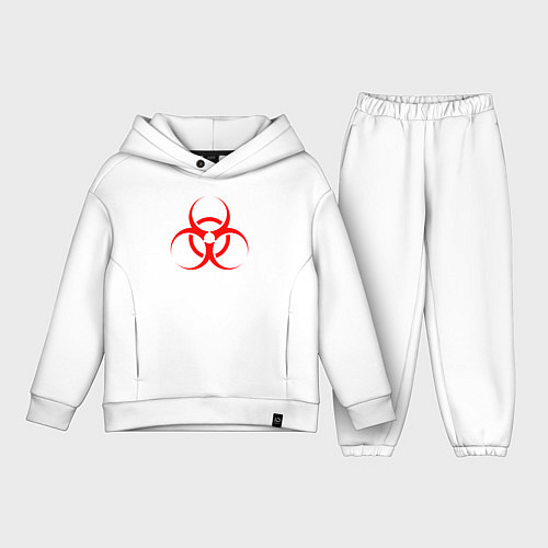 Детский костюм оверсайз BIOHAZARD / Белый – фото 1