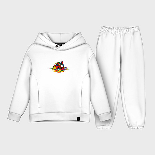 Детский костюм оверсайз Кубик Рубика / Белый – фото 1