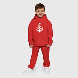 Детский костюм оверсайз ВМФ России, цвет: красный — фото 2