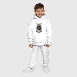 Детский костюм оверсайз Достоевский: бери топор, цвет: белый — фото 2