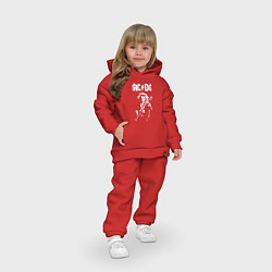 Детский костюм оверсайз ACDC, цвет: красный — фото 2
