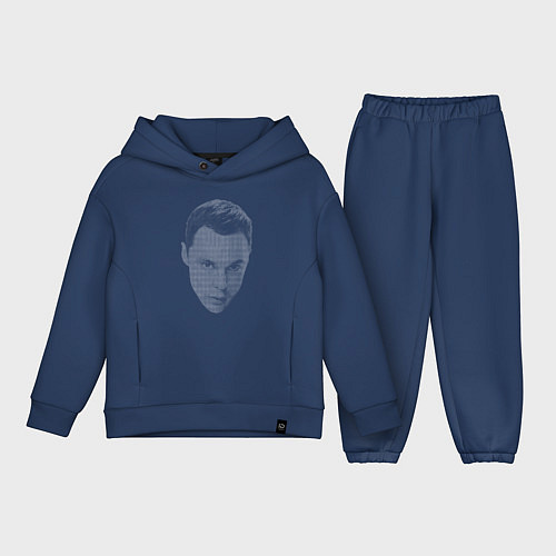 Детский костюм оверсайз Sheldon Cooper / Тёмно-синий – фото 1