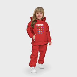 Детский костюм оверсайз FORTNITE, цвет: красный — фото 2
