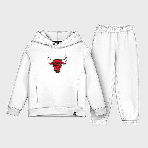 Детский костюм оверсайз CHICAGO BULLS / Белый – фото 1