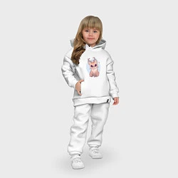 Детский костюм оверсайз Милый оленёнок, цвет: белый — фото 2